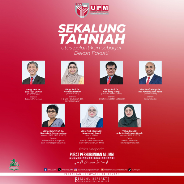 CONGRATULATIONS ON THE APPOINTMENT AS UPM FACULTY DEAN PART 2